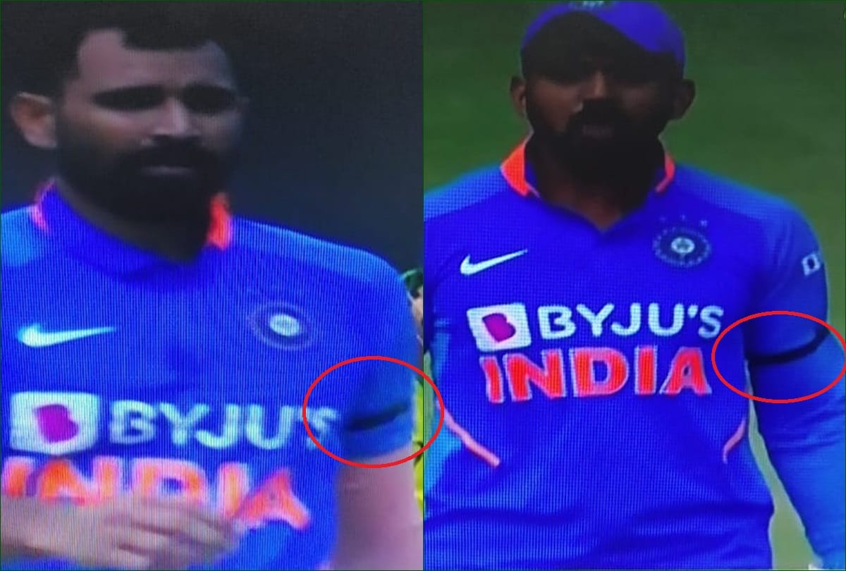 Indian cricket team wear Black band on shoulder against Australia in remembrance of Bapu nadkarni