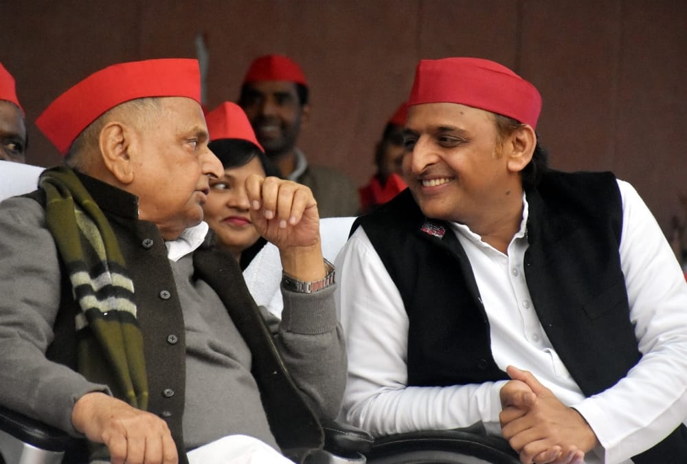 Mulayam Singh Yadav speaks on merger of Hindu Yuva Vahini in Samajwadi Party.