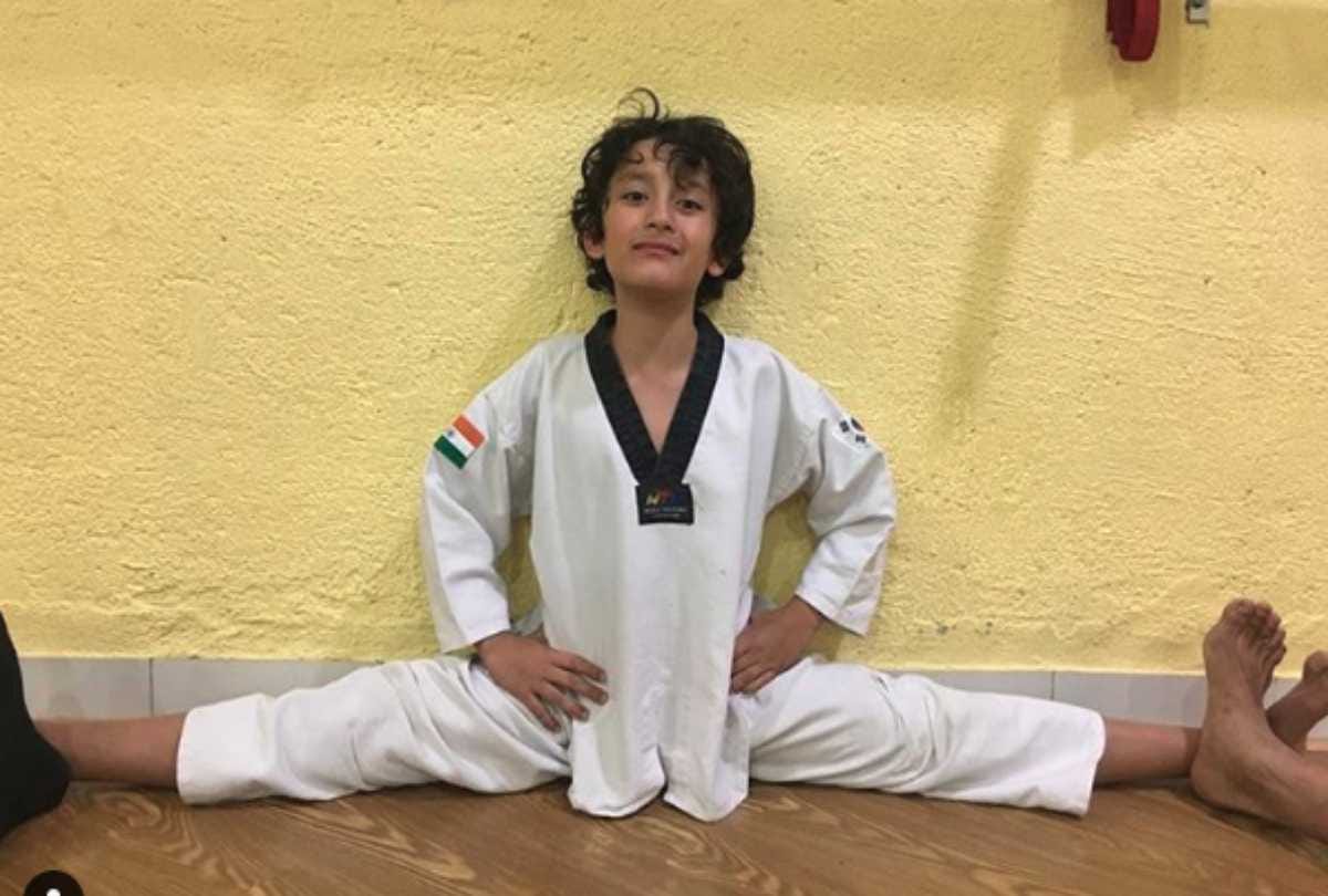 sanjay dutt share his son Shahraan Dutt says he is karate kid