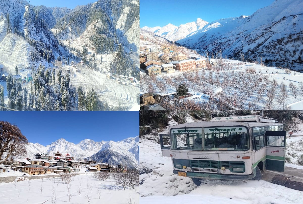 temprature of Six cities in Himachal in minus after snowfall, 127 roads blocked