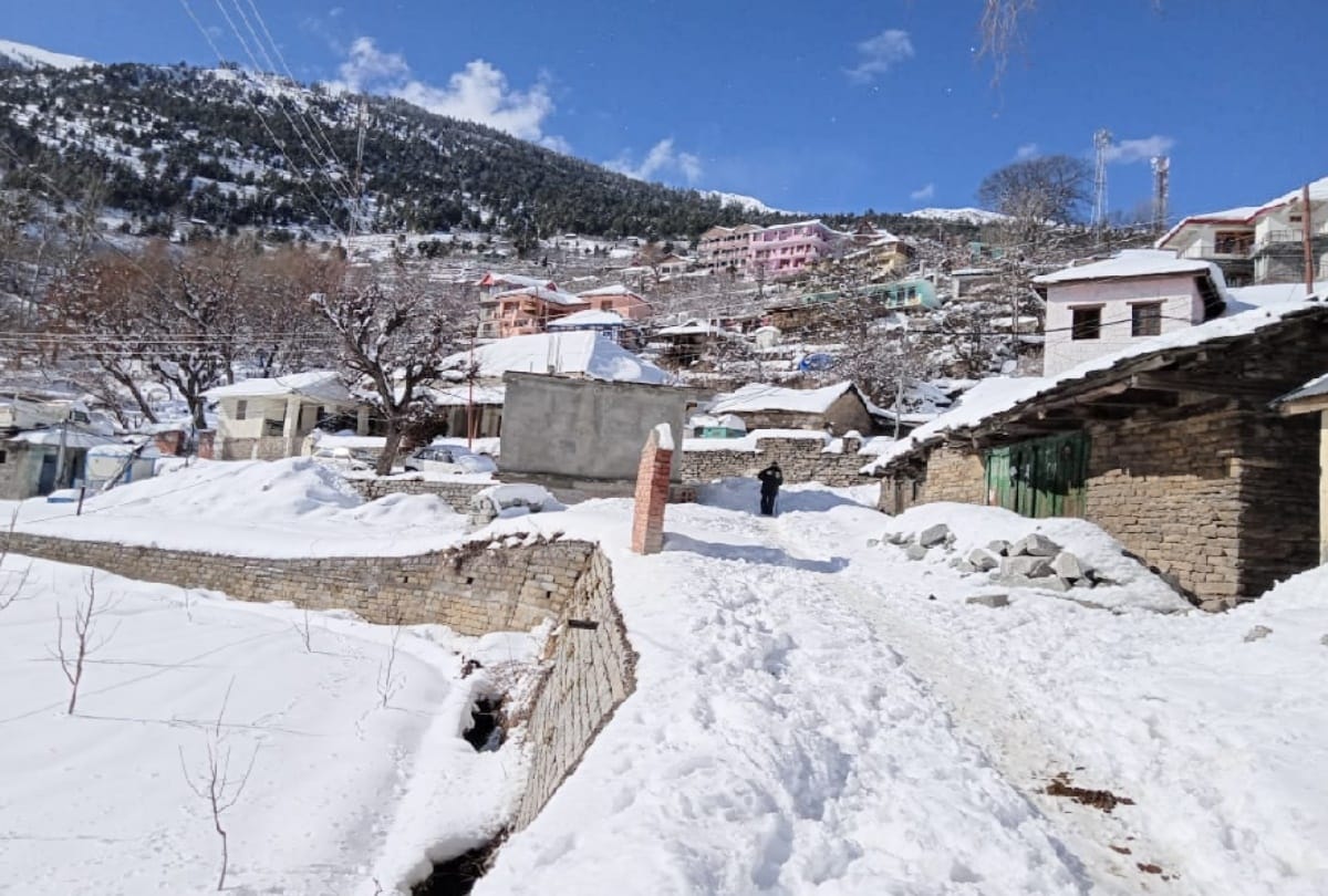 temprature of Six cities in Himachal in minus after snowfall, 127 roads blocked