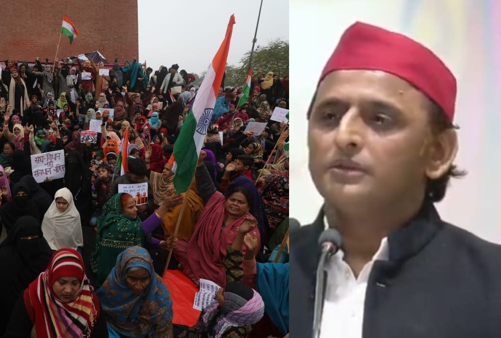 Akhilesh Yadav comments in support of women protesting against CAA.
