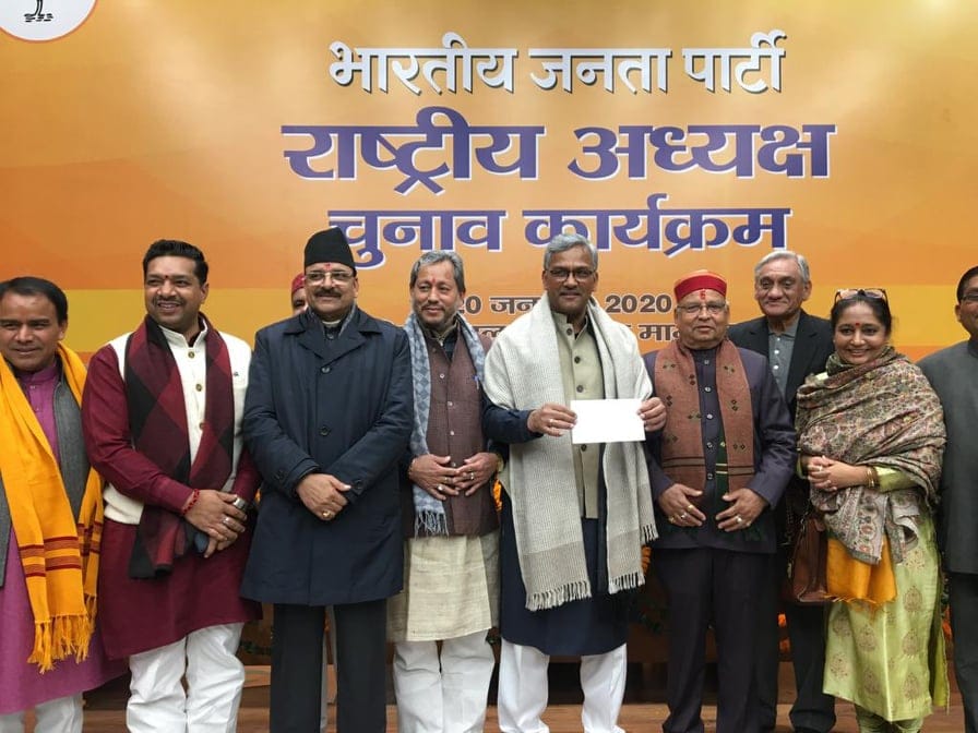 Bjp national president Election: uttarakhand Cm support jp nadda