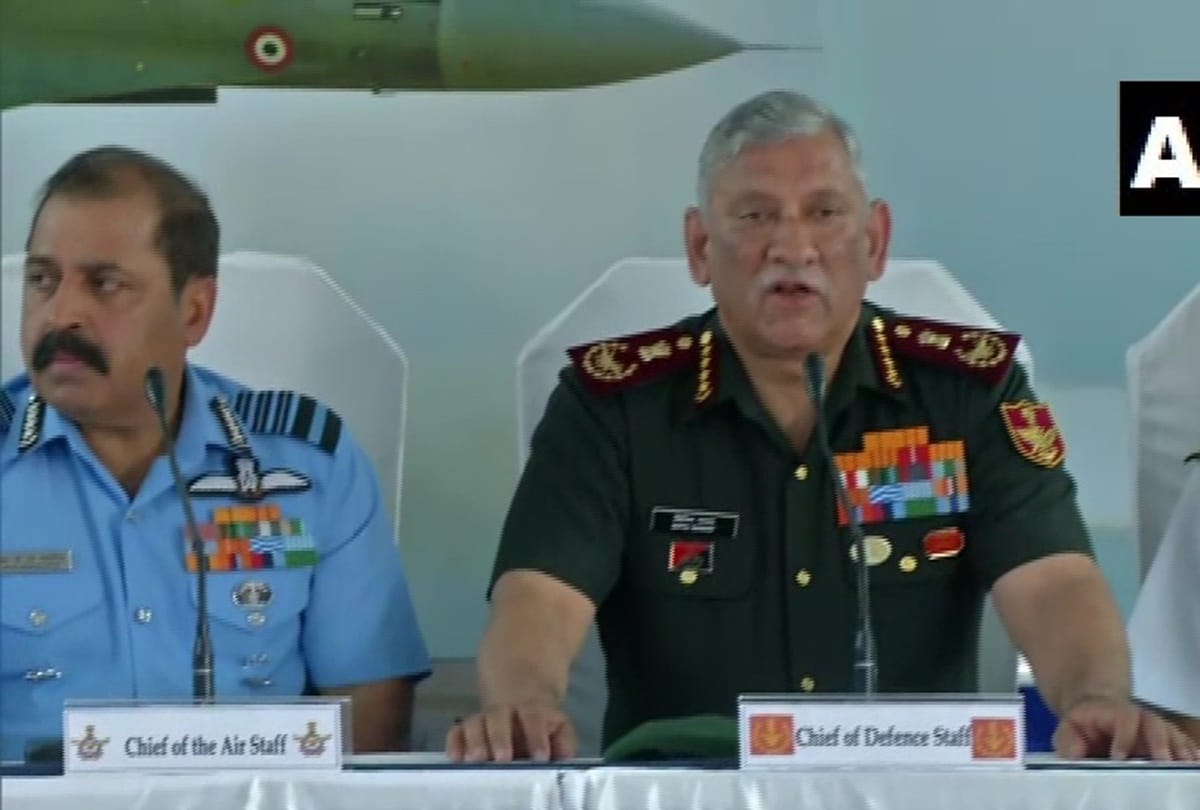 Bipin Rawat on Pakistan All defence services are tasked to be prepared for any option