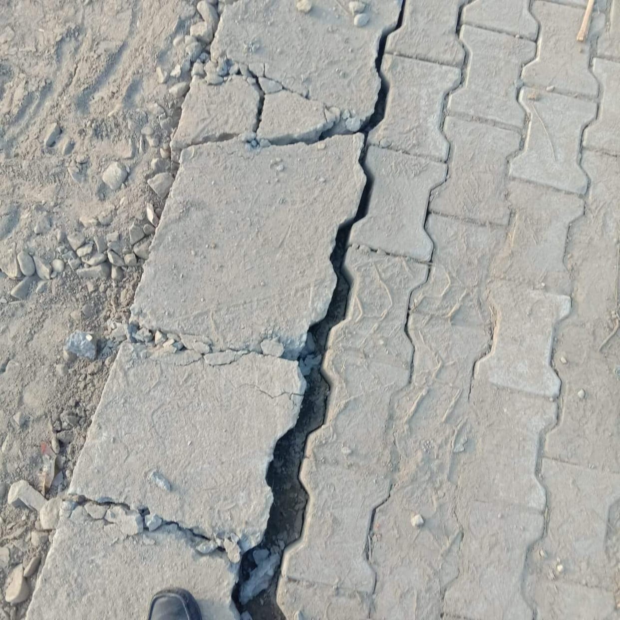 Road broke as soon as it was built