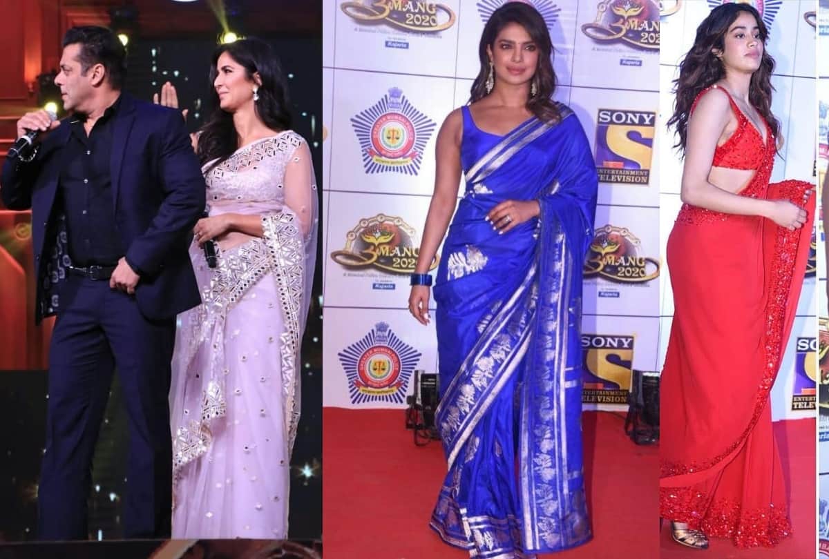 umang 2020 priyanka chopra katrina kaif janhvi kapoor and other actress looks gorgeous in saree