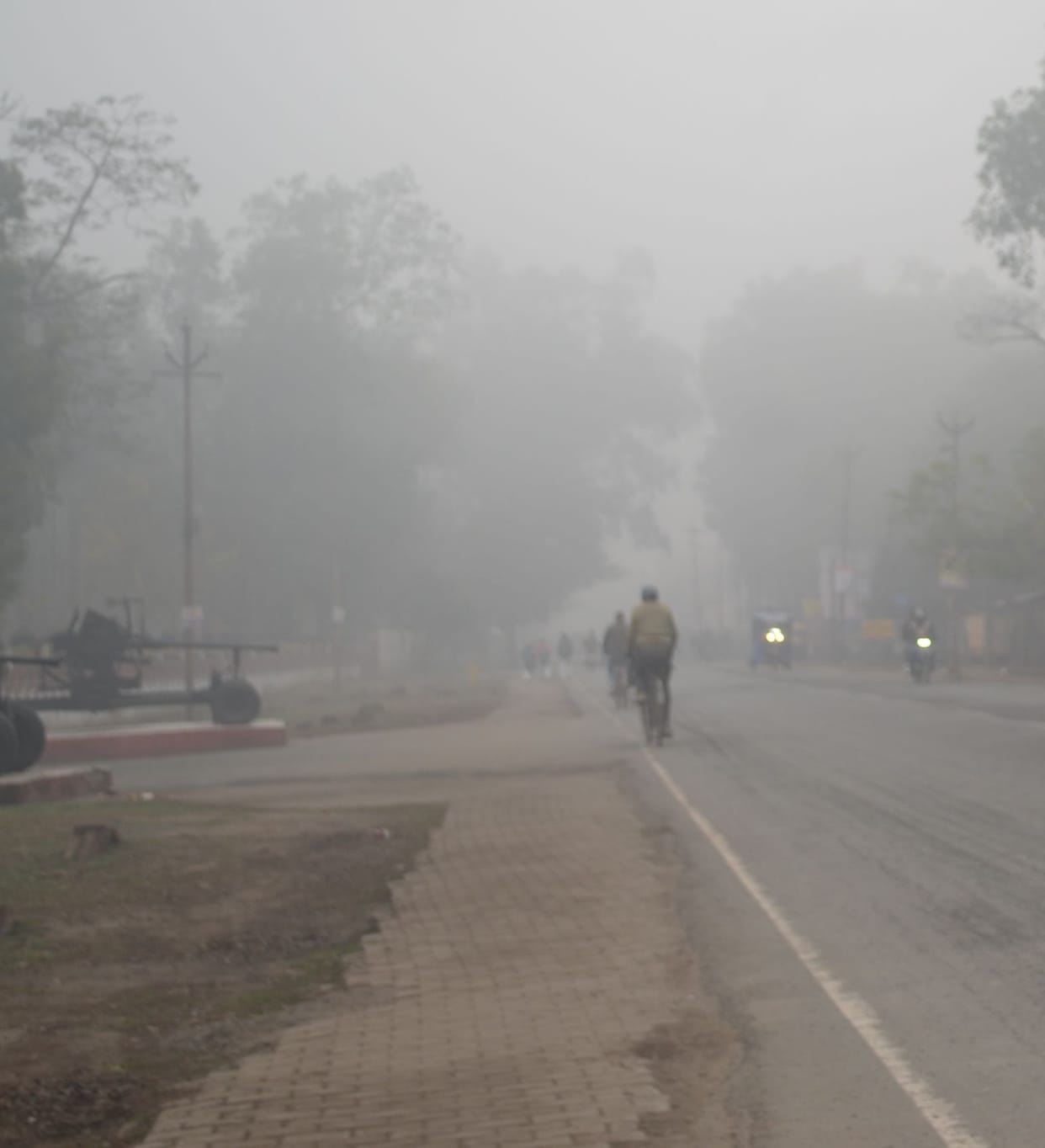 Fog increased chill