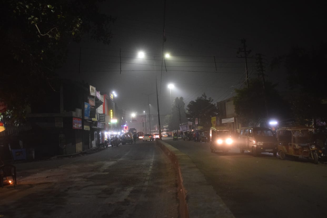 Fog and cold winds increased chill