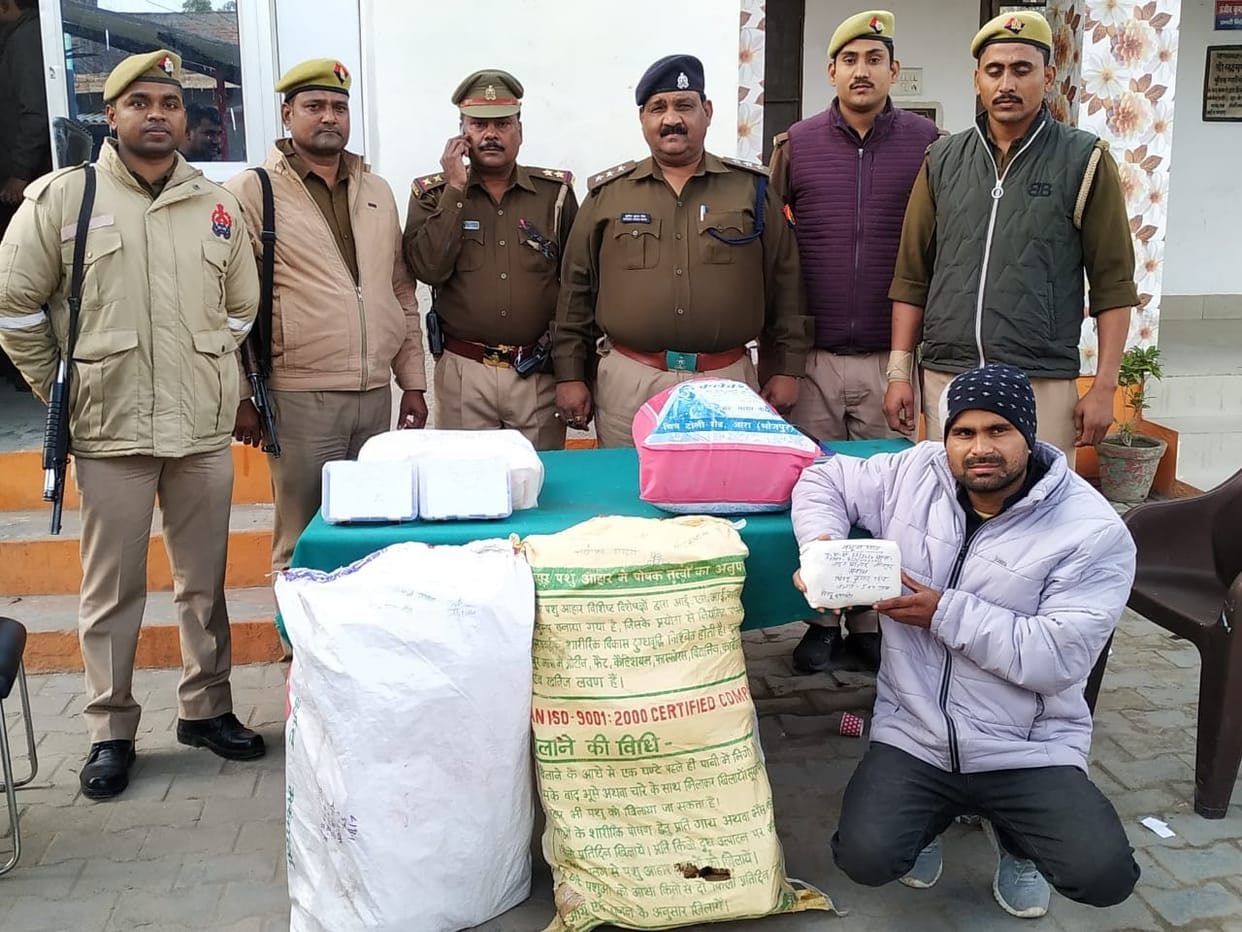 Smuggler arrested with 65 kg hemp