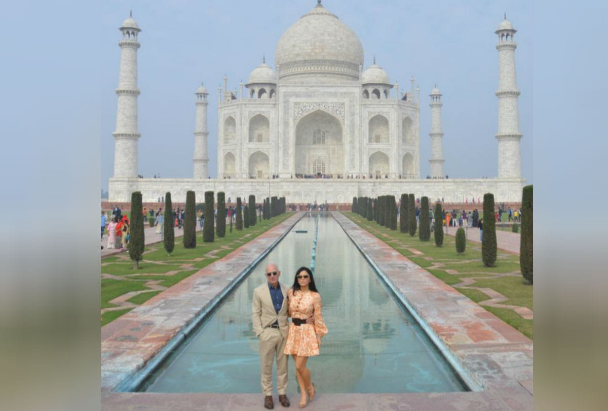 Amazon Founder Jeff Bezos Visits TajMahal