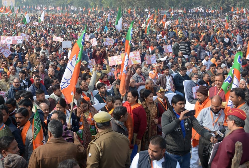 Pics of Amit Shah rally in Lucknow.