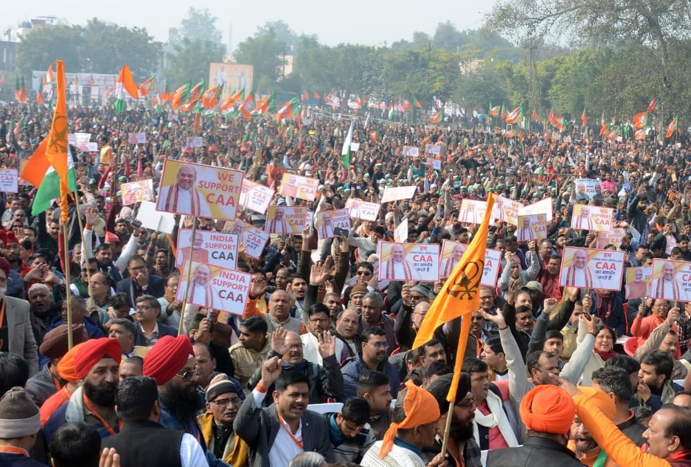 Pics of Amit Shah rally in Lucknow.