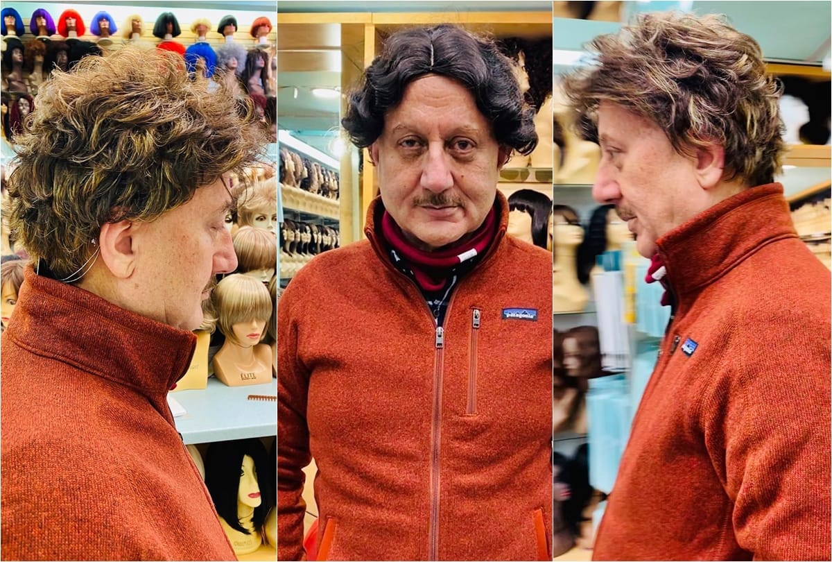 Anupam Kher Viral Photos and Videos on instagram with Wig