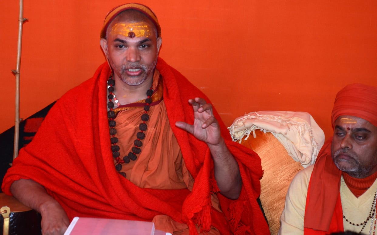 Shankaracharya started construction of temporary Bal Ram temple