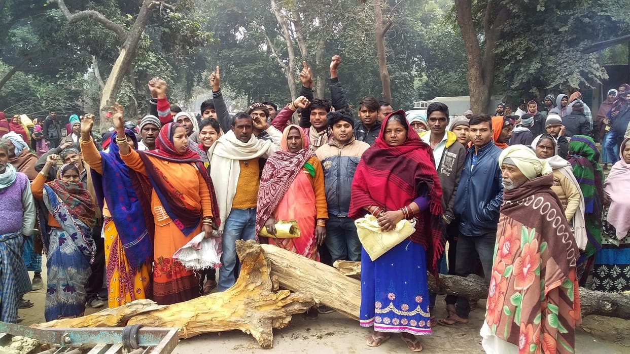 Villagers protest against Kotedar