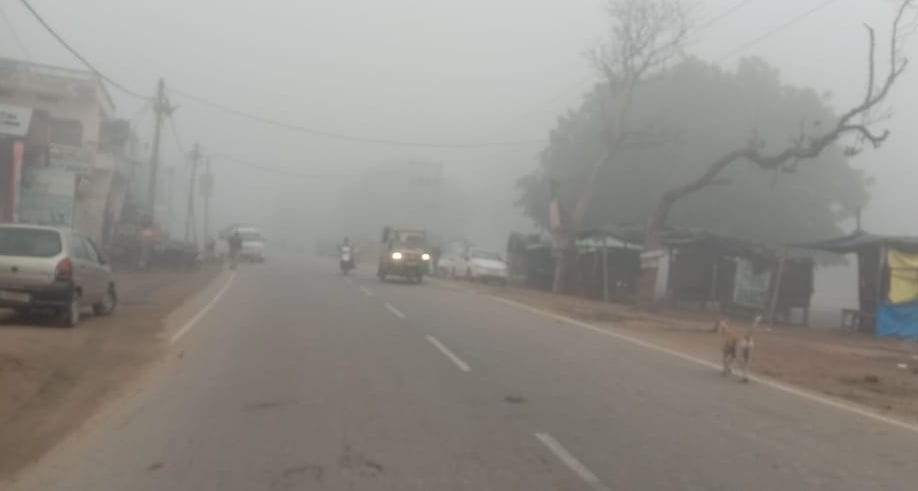 Dense fog in the morning, sunshine during the day, no relief