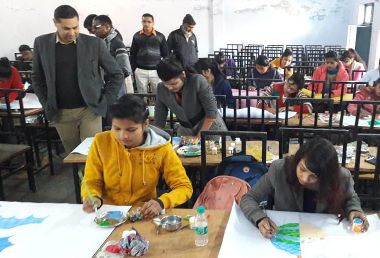 Team-A gets first rank for Rangoli