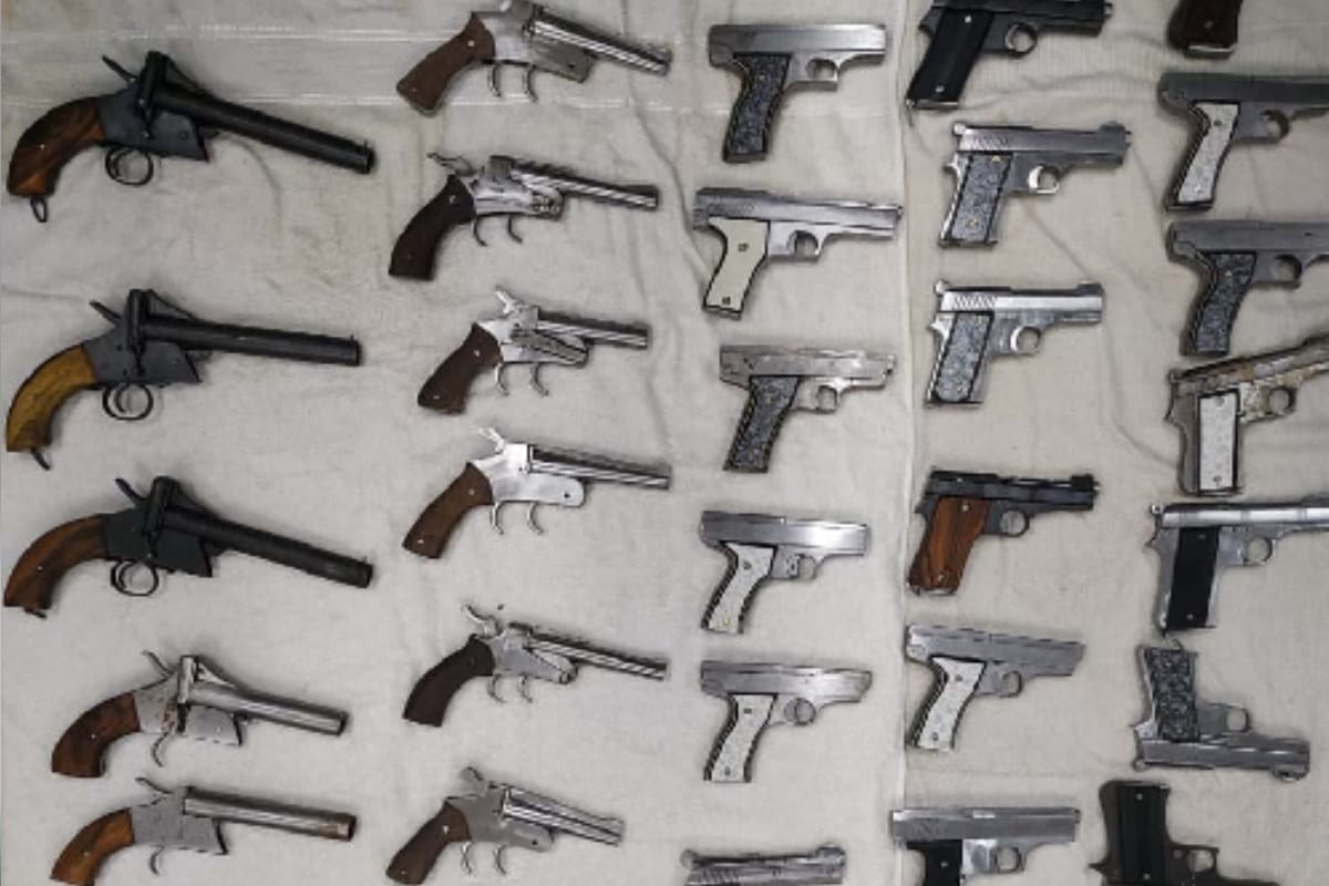 Illegal arms factory busted in Meerut before Delhi elections, one arrested with fifty pistols