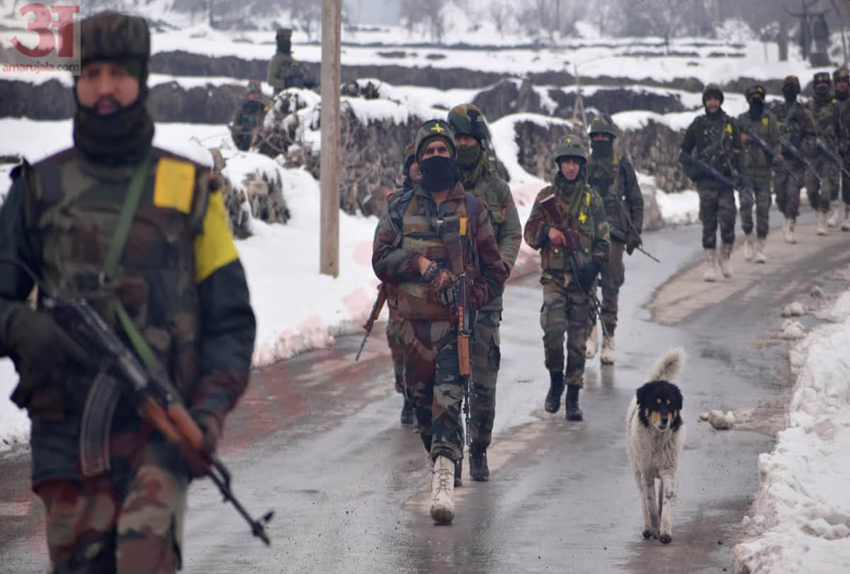 Encounter Photos Between Security Forces And Terrorists In Pampore Pulwama Jammu Kashmir
