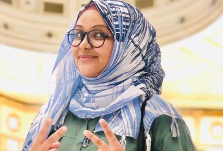 khansa ummey won qatar international art festival