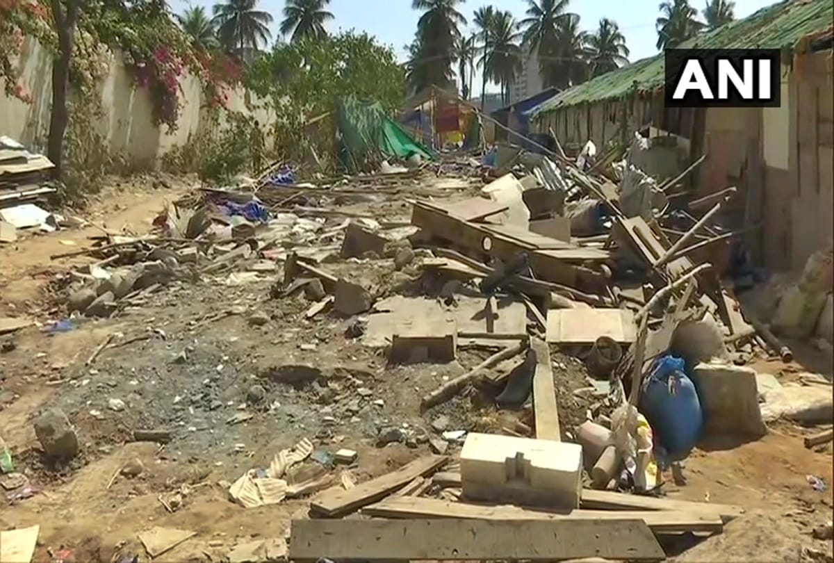 Around 200 Kutcha houses were demolished in Kariyammana Agrahara area of Bengaluru, Karnataka