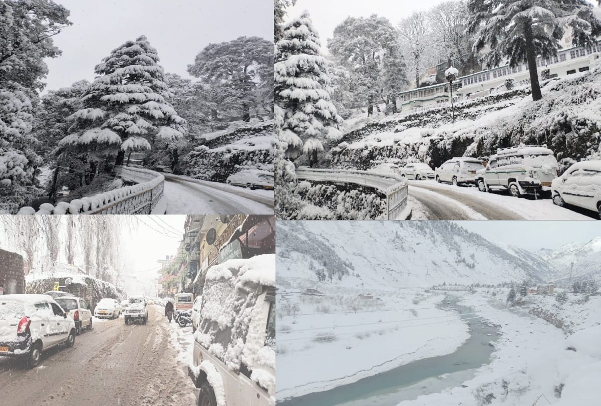 Heavy snowfall again in Himachal, roads blocked, flights canceled, woes increased