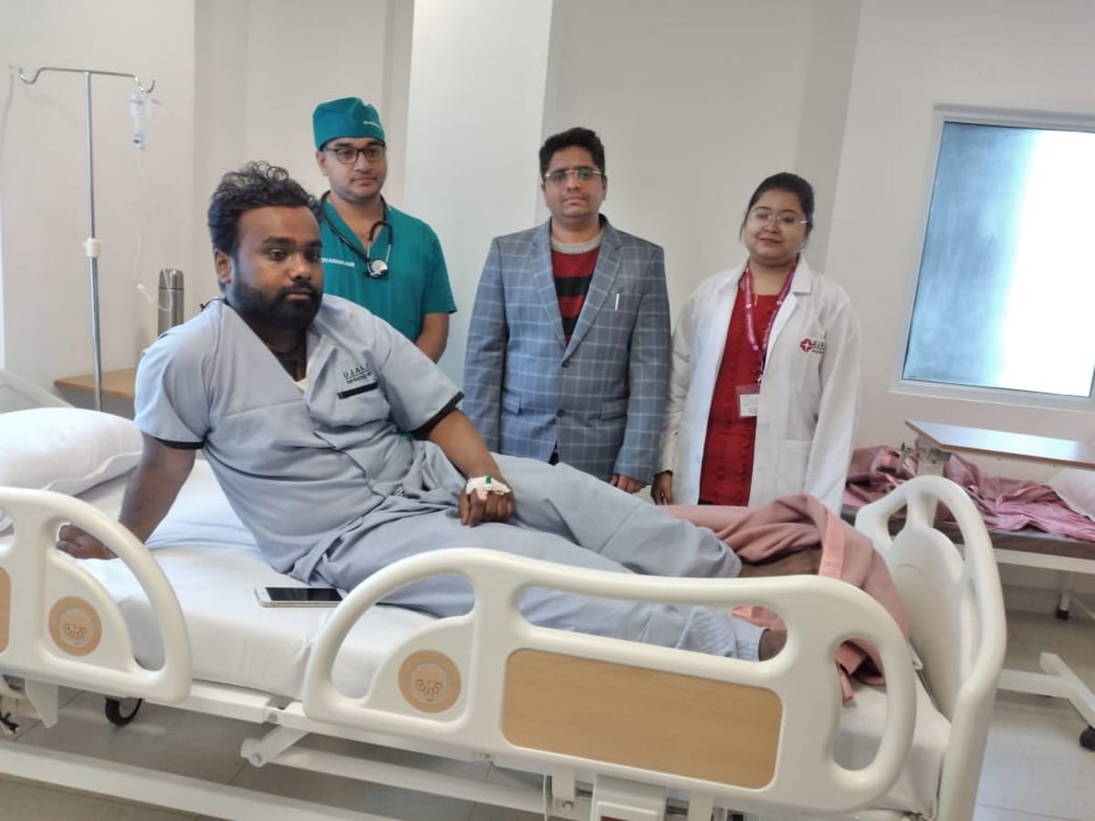 ujala cygnus hospital Successful knee transplant treatment varanasi