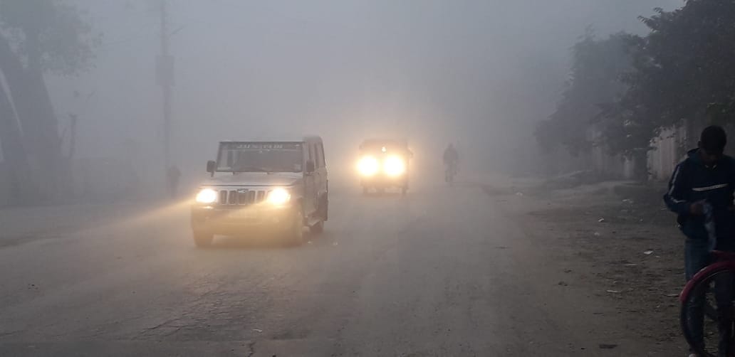 The district is wrapped in thick fog