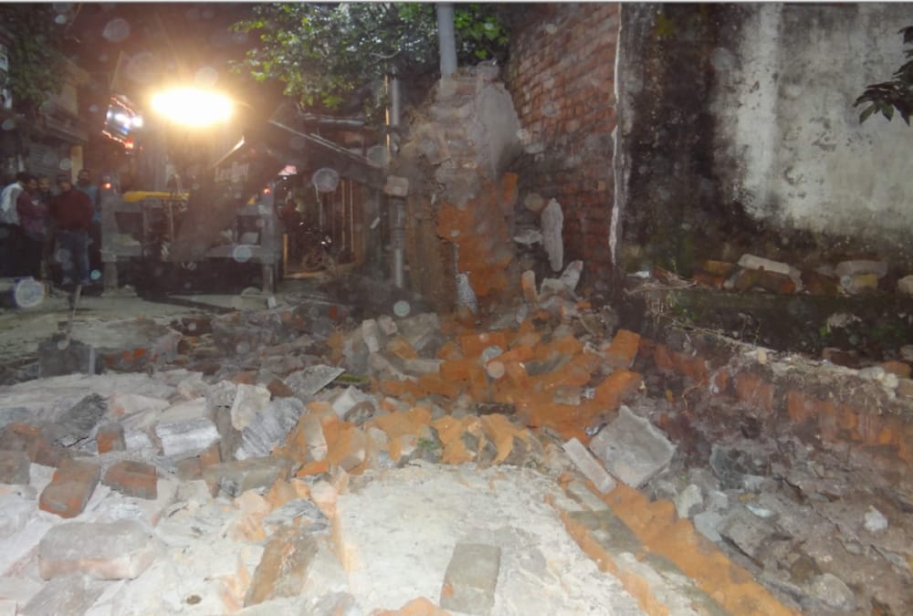 Government school Wall Collapse in rishikesh One Boy killed and Two injured