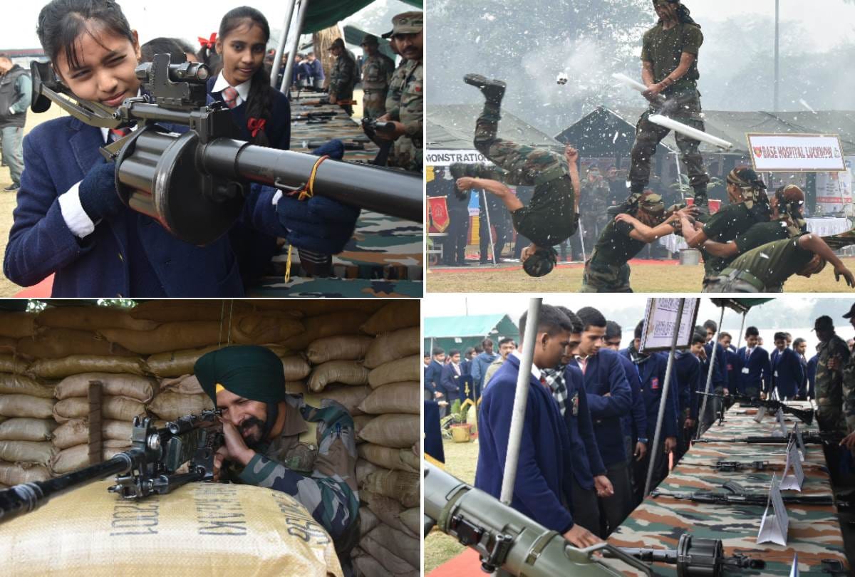 pictures of army mela in lucknow