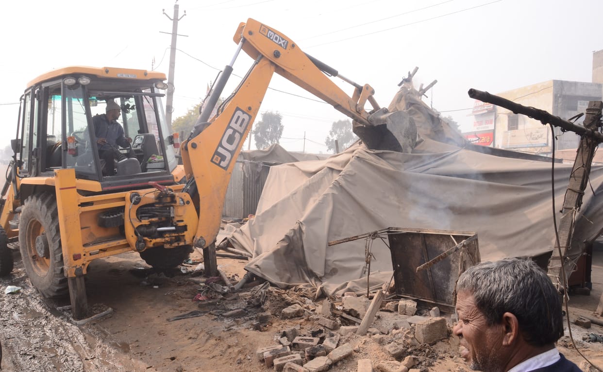 auto market, illigal construction, nagar parishad