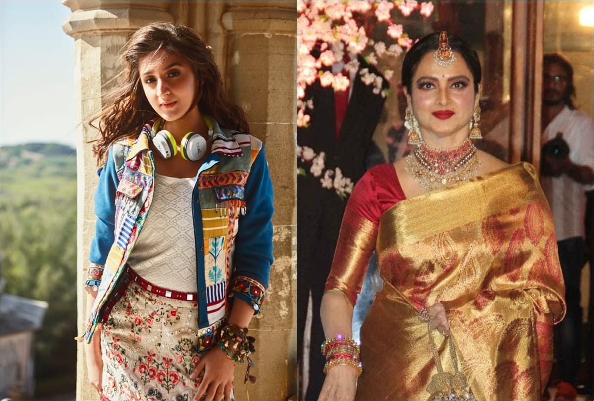 Dhvani bhanushali wants to sing song for rekha if possible