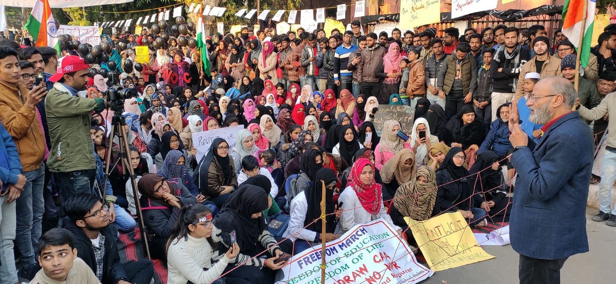 AMU: Protest Against CAA NRC