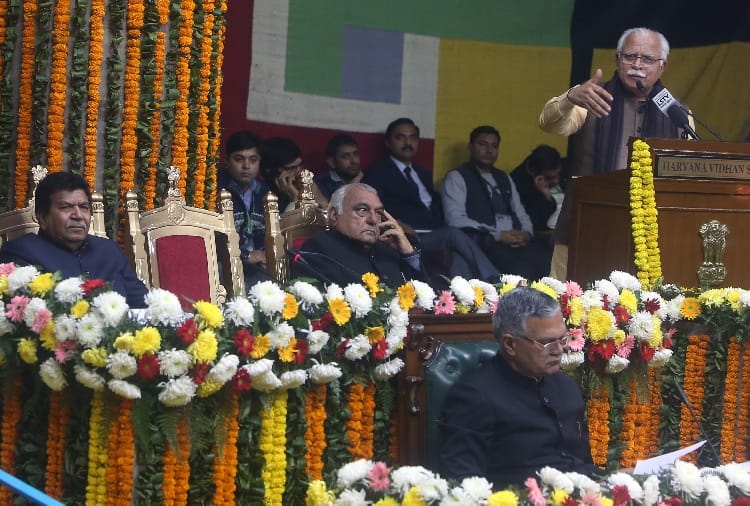 cm manohar lal and bhupinder singh hooda told role of opposition in haryana assembly