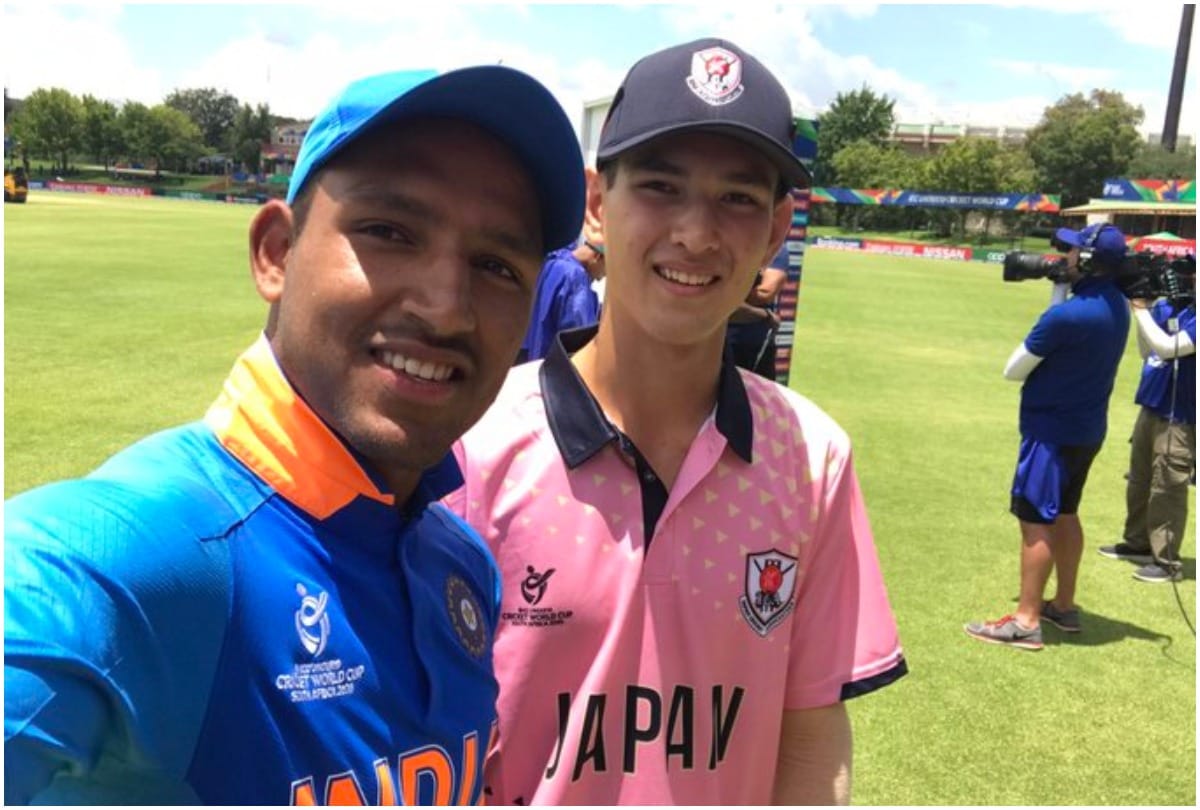 U19 world cup India Dhruv Jurel and Japan Kento Dobell celebrate birthday together after the match