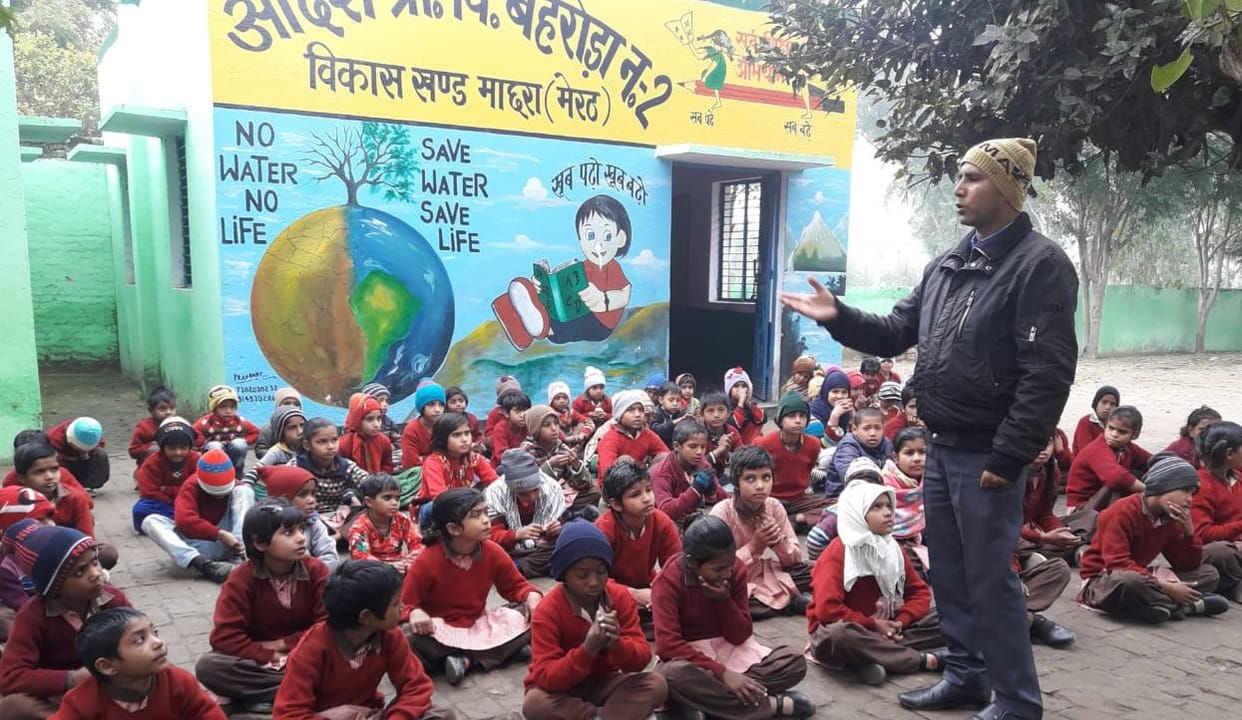 teachers lock the schools, sikhamitr do regular  education work