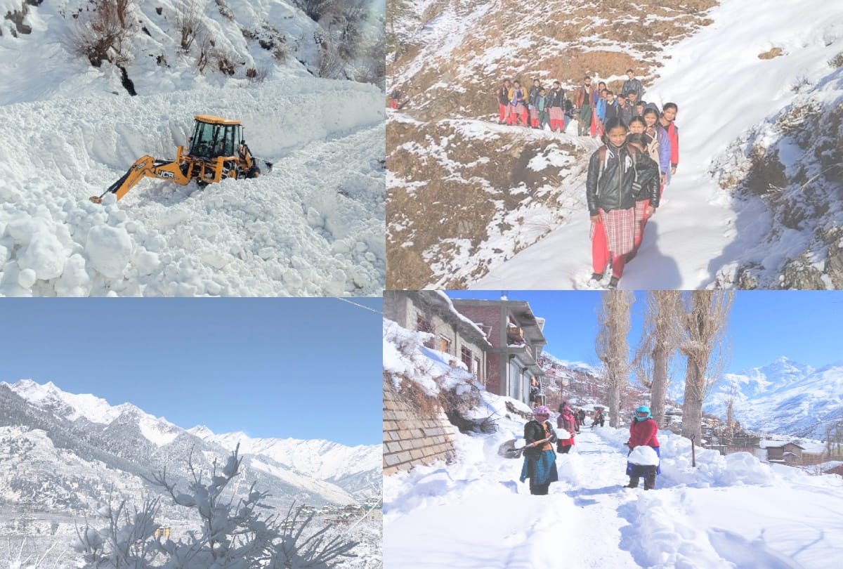 198 roads blocked due to snowfall in himacal, weather report for six days himachal