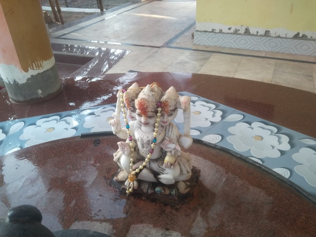 Antisocial elements broke temple statue
