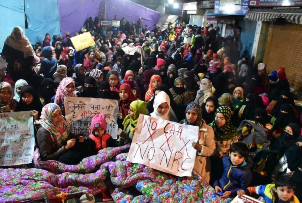 Muslim Women Protest against Caa Whole Night Like Shaheen bagh in haldwani
