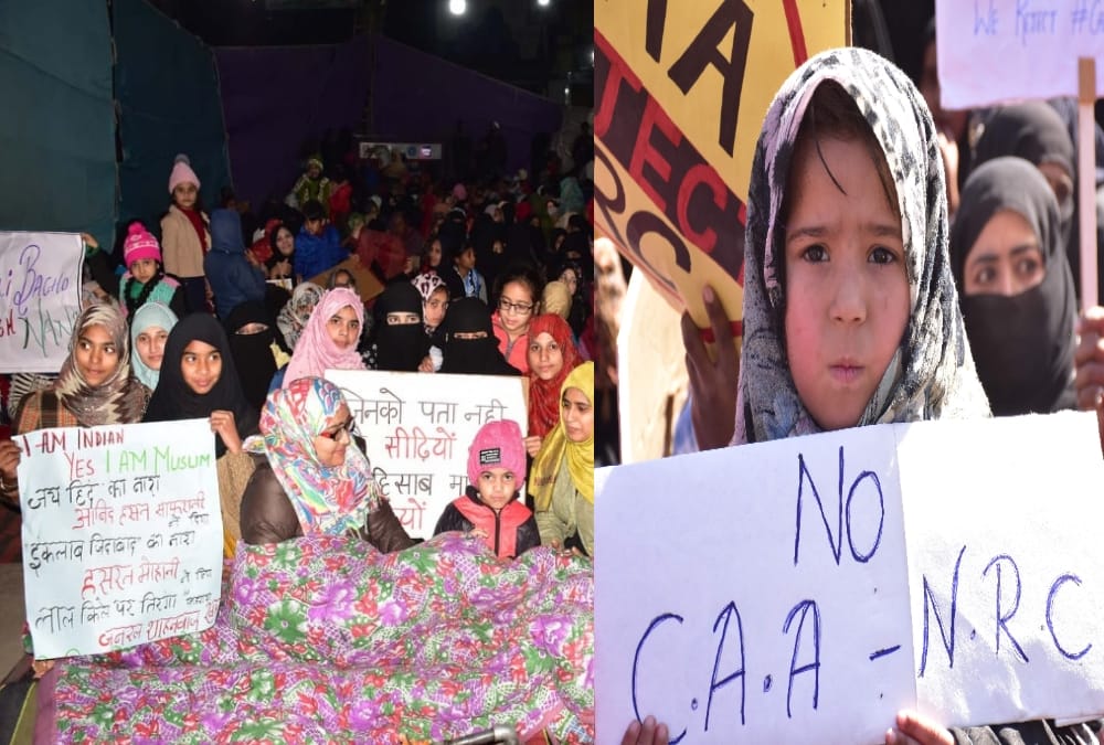 Muslim Women Protest against Caa Whole Night Like Shaheen bagh in haldwani