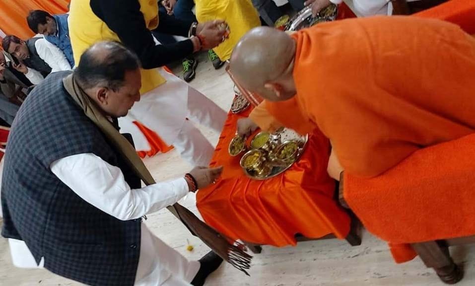 CM yogi ate lentils and salad