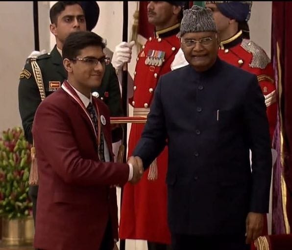 Paritosh Dahiya get pradhan mantro bal shakti purskar