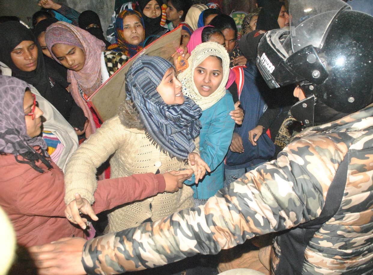 etawah caa protest