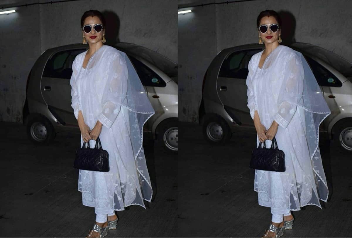 actress Rekha western outfit pics