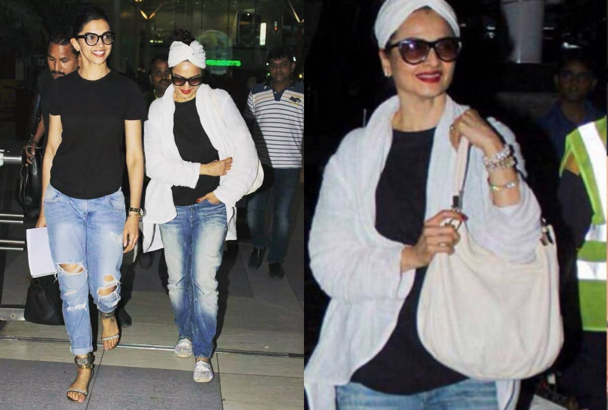 rekha also looks gorgeous in western outfits