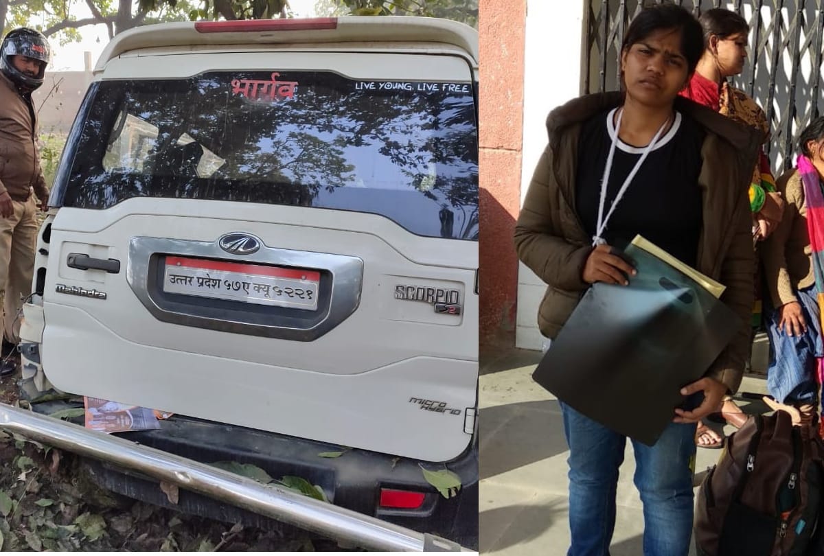 father died in road accident, Going with daughter take gold medal in santkabir nagar