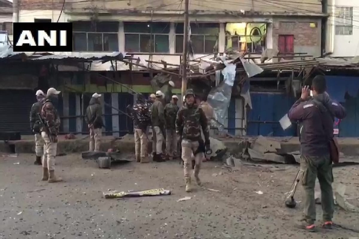 Manipur: An IED blast occurred at Nagamapal RIMS road in Imphal West