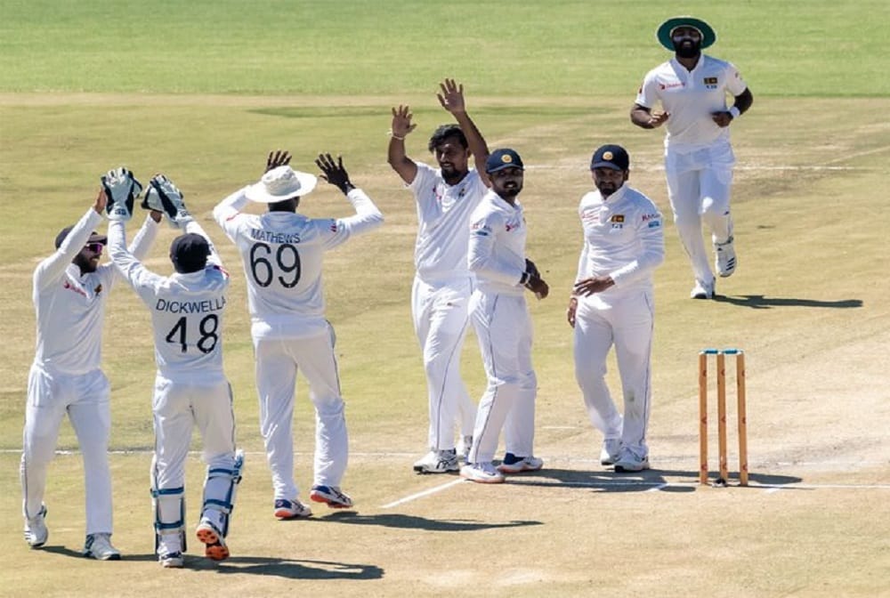 Sri Lanka won by 10 wickets against Zimbabwe in 1st test at harare