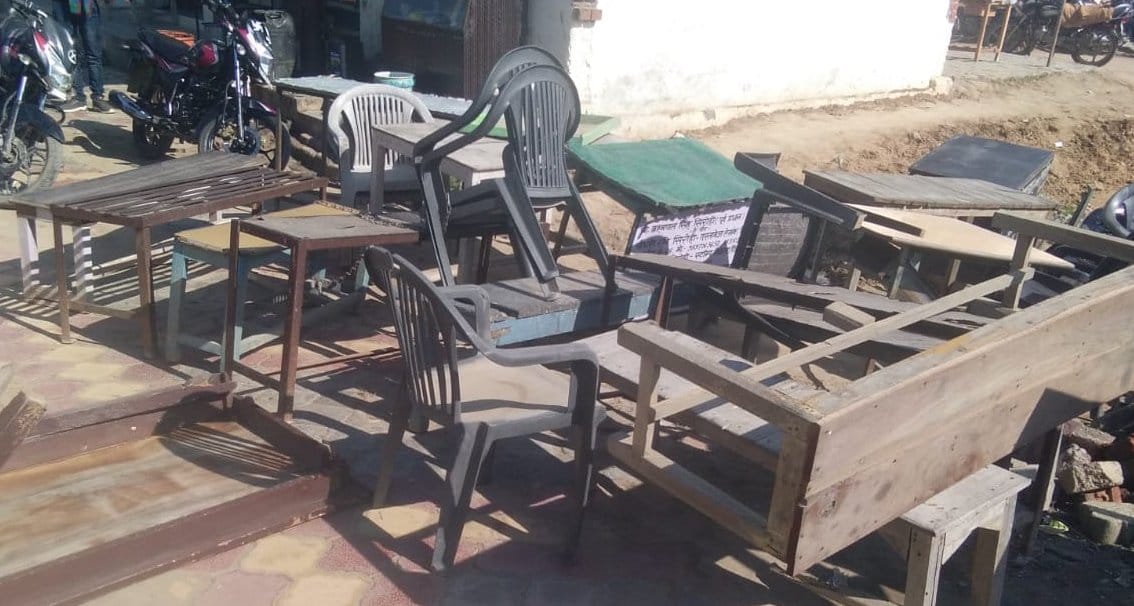 Tehsildar accused of lifting goods and throwing them out