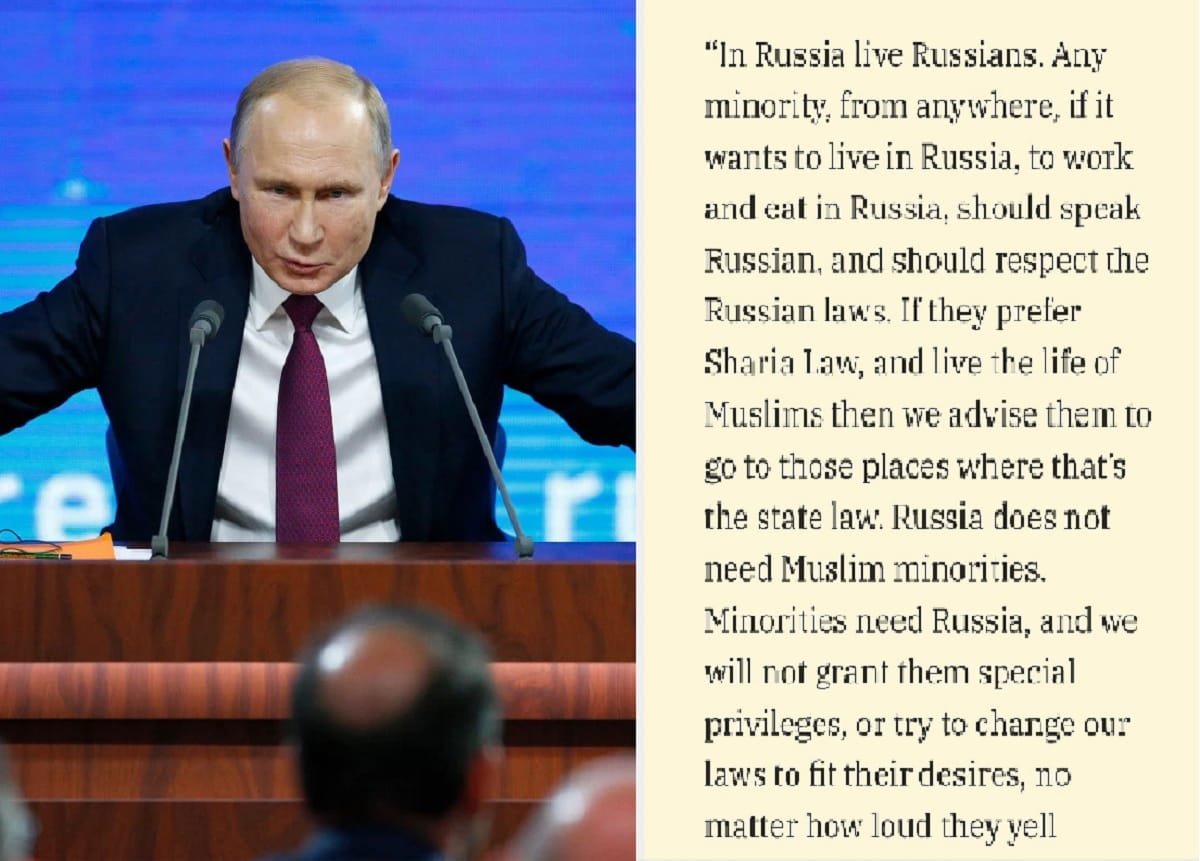 fact check: russian president vladimir putin speech against minorities viral, know the truth